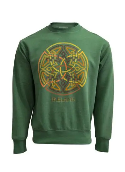 Unisex Ireland Celtic Knot Graphic Crew Neck Sweatshirt